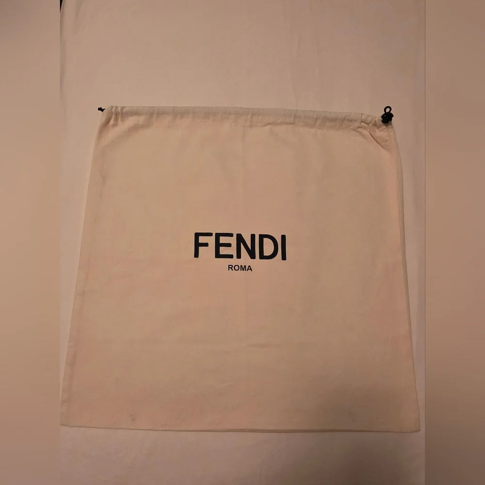 Fendi Roma Large Beige Drawstring Dust Bag – Authentic Storage Bag